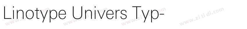Linotype Univers Typ字体转换